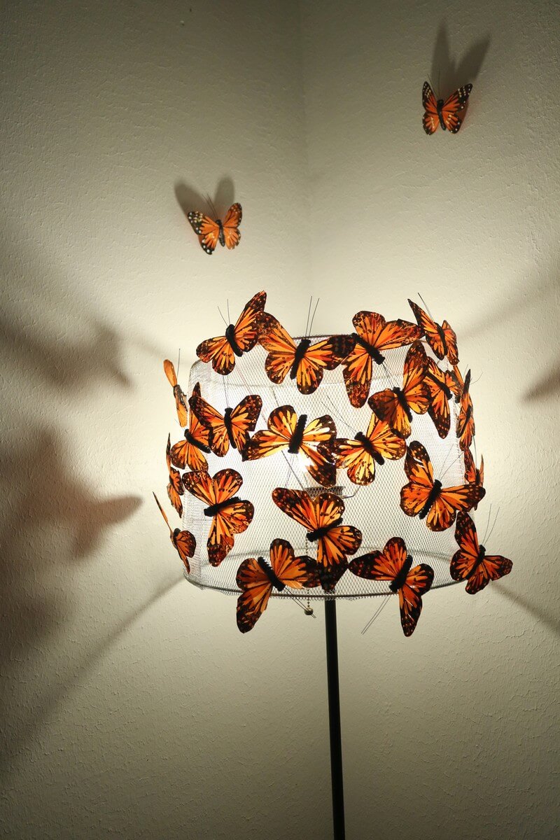 Create a beautiful butterflies lampshade with Wire Mesh